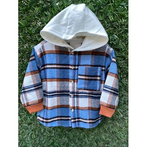 CE 20180 KARELİ KAPŞONLU GÖMLEK 3/8