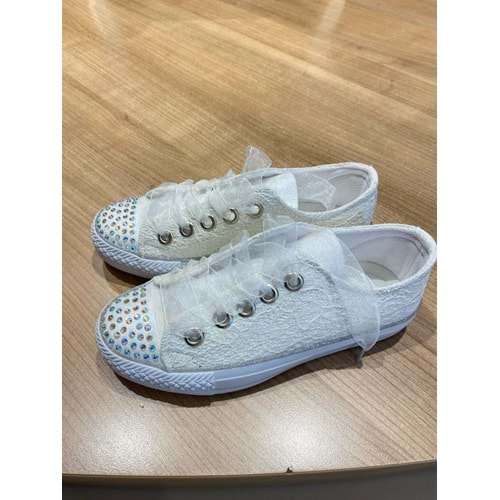 K-1204 ÇOCUK DANTEL TAŞLI SPOR AYAKKABI