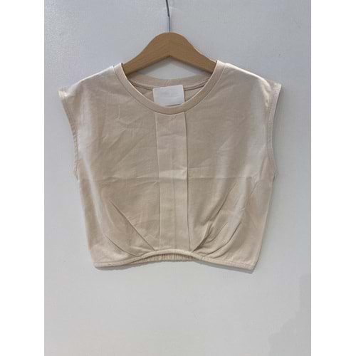 30919 ÖNÜ PİLELİ CROP BLUZ 8/14