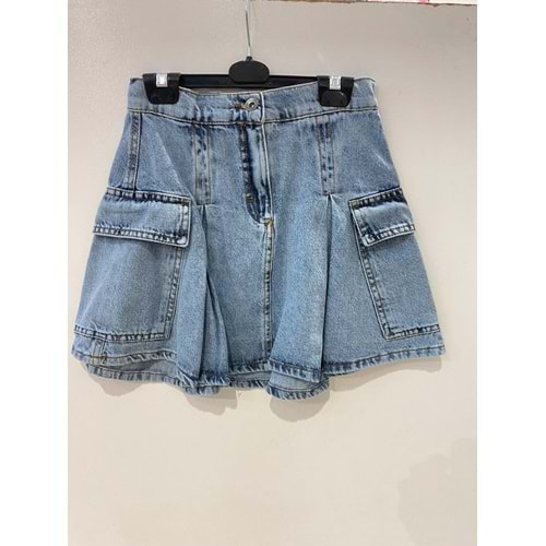 9729 PİLELİ DENİM ETEK 9/14