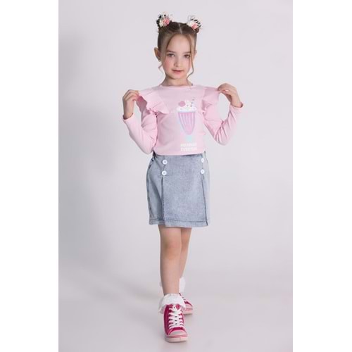 0235 MILKSHAKE ŞORT ETEKLİ TAKIM 3/8