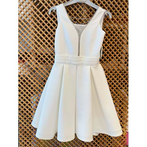 841 ÇOCUK TAŞLI SIRT BAĞLAMALI ELBİSE