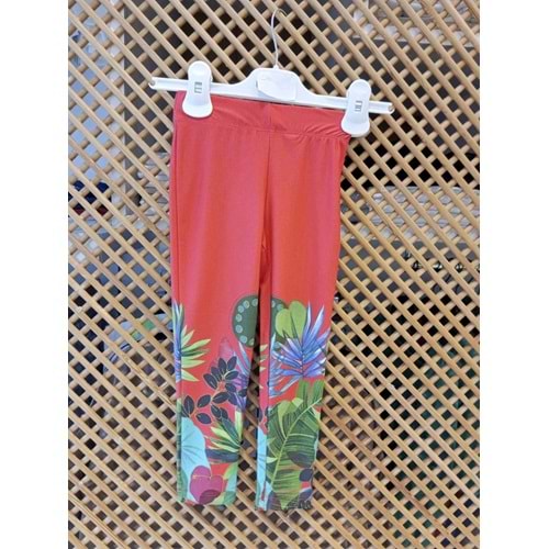 0036 ÇOCUK TROPİCAL DESENLİ TAYT