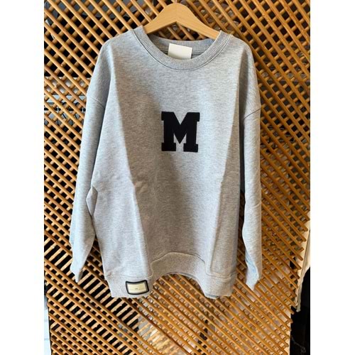 123220 ÇOCUK PAMUKLU PENYE BASKILI OVERSİZE SWEAT - PD KIDS
