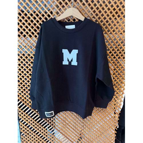 123220 ÇOCUK PAMUKLU PENYE BASKILI OVERSİZE SWEAT - PD KIDS