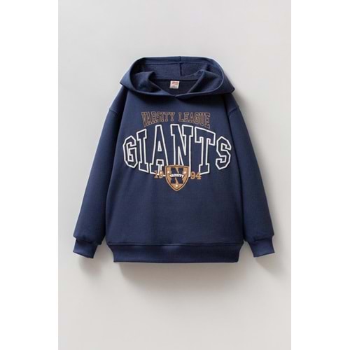 4115 ÇOCUK ÖNÜ BASKILI MEVSİMLİK SWEAT - ÇOCUK - LACİVERT - 10/11