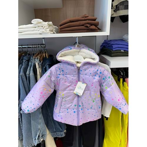 386077 KIZ ÇOCUK YILDIZLI MONT