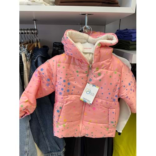 386077 KIZ ÇOCUK YILDIZLI MONT