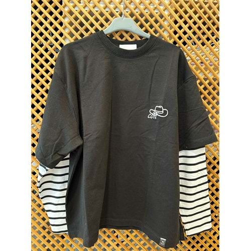 225240 ÇOCUK ÇİFT KOLLU ARKASI NAKIŞLI TİŞÖRT