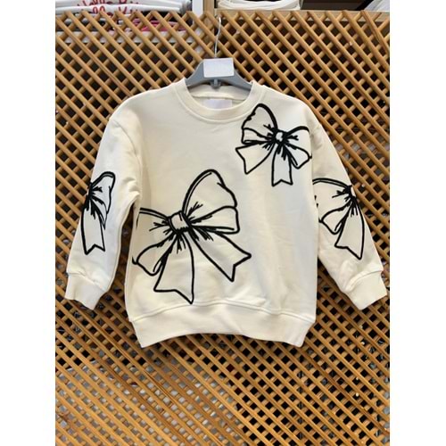 9043 ÇOCUK FİYONK NAKIŞLI SWEAT