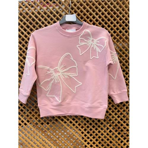 9043 ÇOCUK FİYONK NAKIŞLI SWEAT