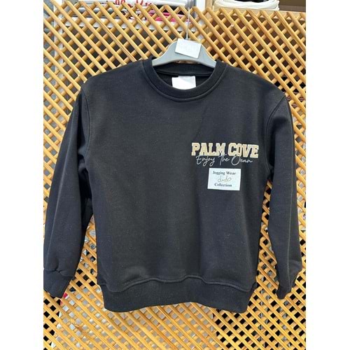 4099 ÇOCUK SIRTI VE ÖNÜ BASKILI SWEAT