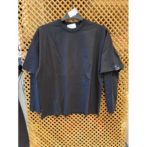 225275 ÇOCUK ÇİFT KOLLU SWEAT SİYAH