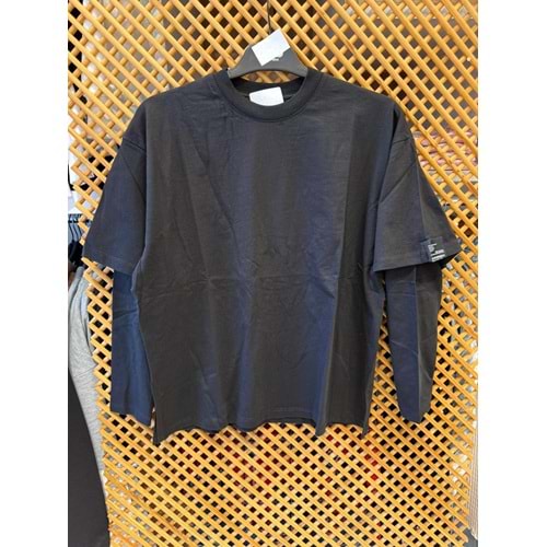 225275 ÇOCUK ÇİFT KOLLU SWEAT SİYAH