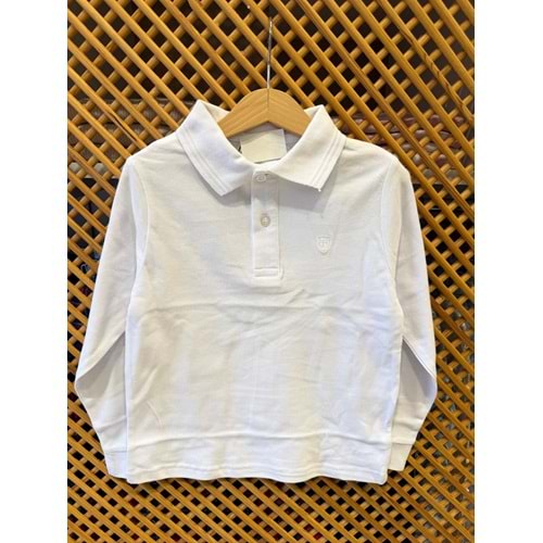 1300 ÇOCUK POLO YAKA UZUN KOLLU TİŞÖRT