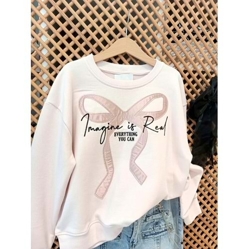 9937 ÇOCUK KURDELA BASKI SWEAT