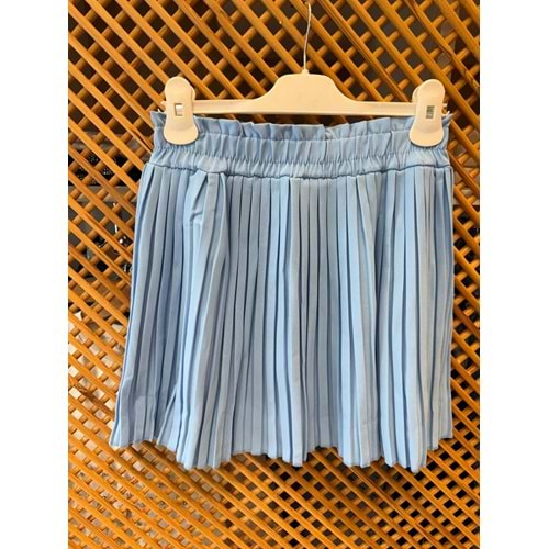 4621 ÇOCUK PAMUKLU KUMAŞ BELİ LASTİKLİ PİLİSELİ ETEK