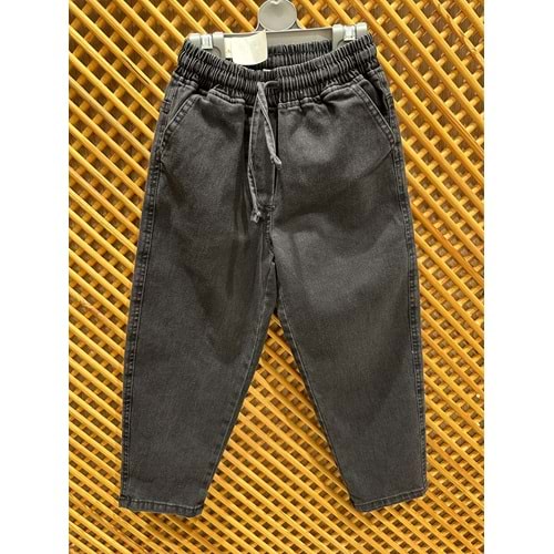 7693 ÇOCUK BELİ LASTİKLİ BAĞLAMALI KOT PANTOLON