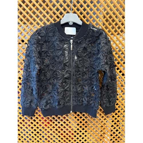 4981 ÇOCUK ÜÇ BOYUTLU KUMAŞ FERMUARLI CEKET