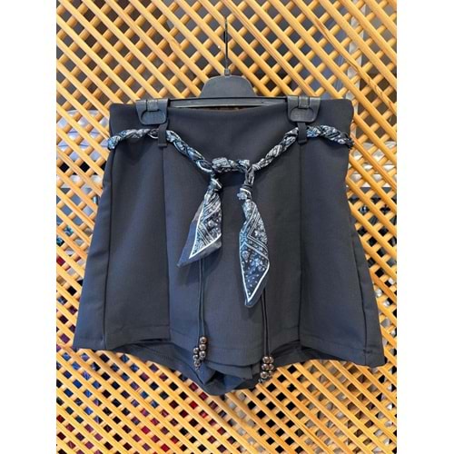 36214 ÇOCUK GARSON BOY KEMER DETAY ŞORT ETEK