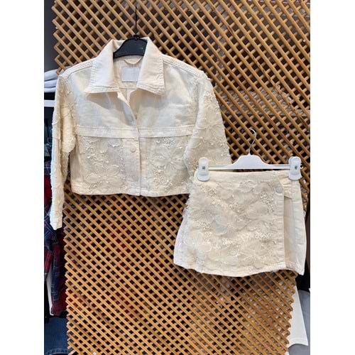 2634-2636 ÇOCUK ÜÇ BOYUTLU KUMAŞ YUMUŞAK KOT ŞORT ETEKLİ TAKIM