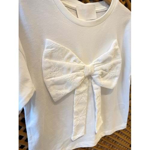 75463 ÇOCUK ÖNÜ FİSTO FİYONK DETAYLI TİŞÖRT