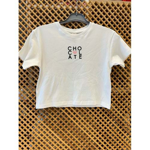 0767 CHOCOLATE ÖNÜ VE ARKASI BASKILI TİŞÖRT