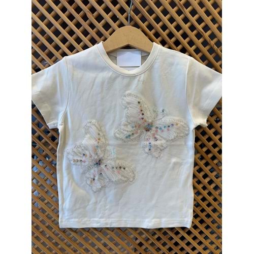 31549 ÇOCUK TAŞLI KELEBEKLİ TİŞÖRT