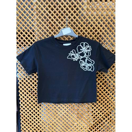 0750 ÇOCUK ÇİÇEK NAKIŞLI TİŞÖRT