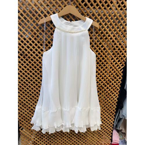 DSL0515 ÇOCUK PİLELİ ŞİFON UÇUŞ UÇUŞ ELBİSE