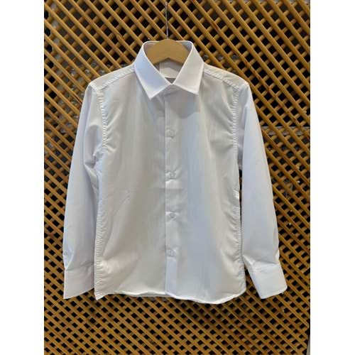 LKS608 ÇOCUK PAMUK SATEN SLİM FİT SPOR KESİM GÖMLEK