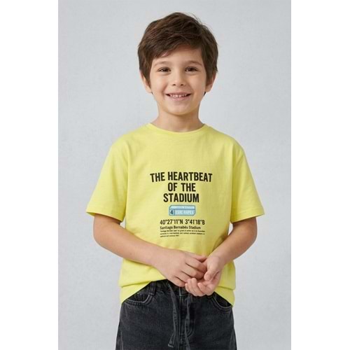 7765 ÇOCUK ÖNÜ VE ARKASI YAZILI BASKILI TİŞÖRT