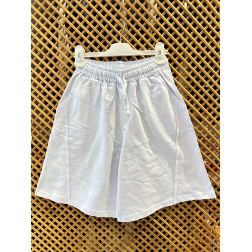226201 ÇOCUK YANI DİKİŞ DETAYLI İNCE PENYE ŞORT - PD KIDS - ÇOCUK