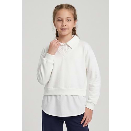 M 5409 GÖMLEK YAKALI SWEAT