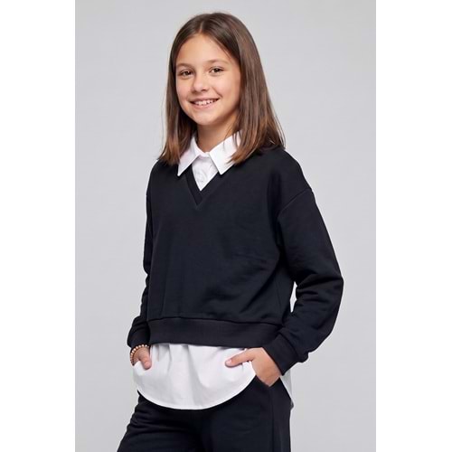 M 5409 GÖMLEK YAKALI SWEAT