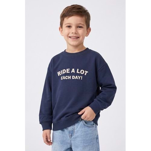 4169 ÇOCUK PAMUKLU ÖNÜ ARKASI BASKILI SWEAT