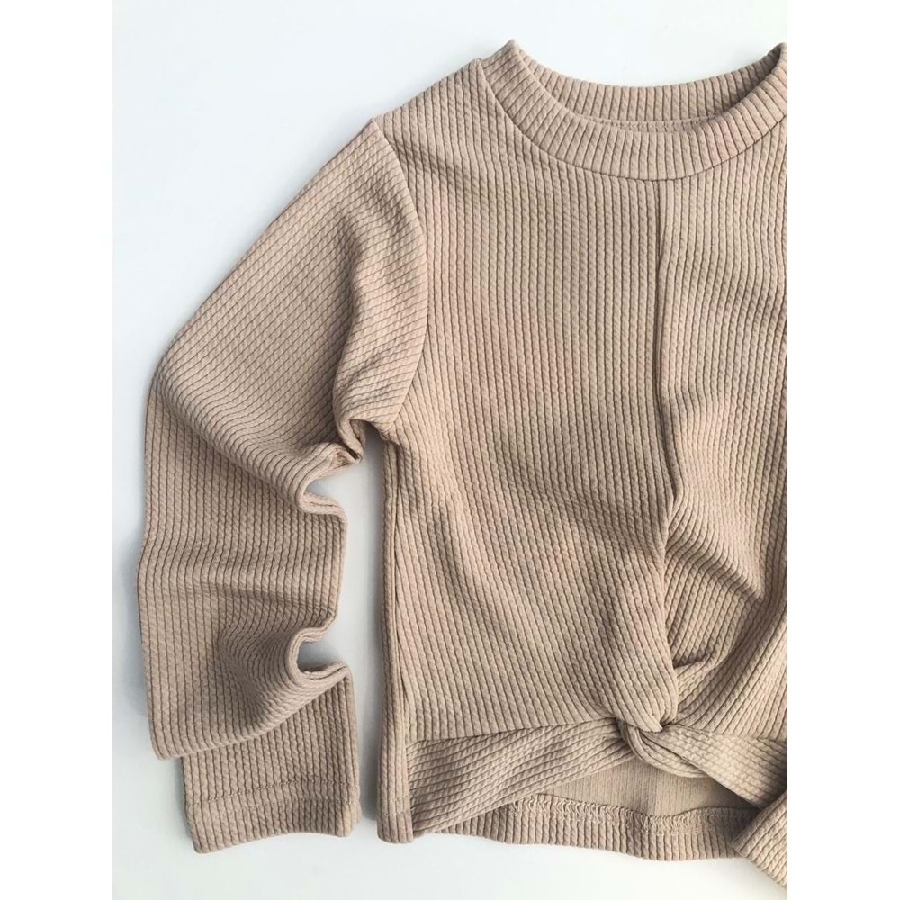 3443 ÖNDEN BAĞLAMALI BODY (DAR KALIP)