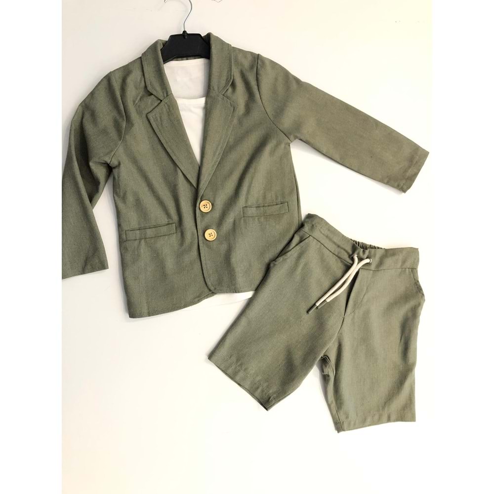 1486 BLAZER KETEN ŞORTLU TAKIM 3/9