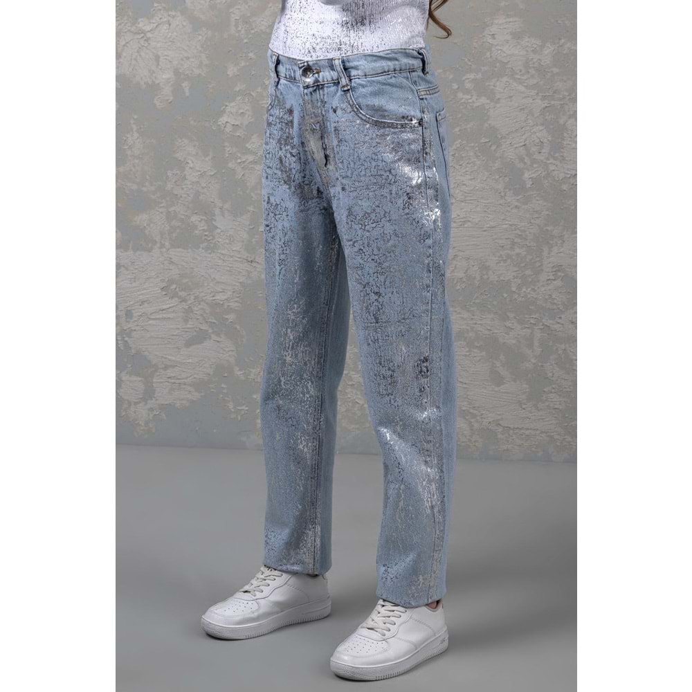 9762 GÜMÜŞ VARAKLI PANTOLON 9/15