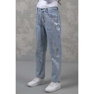 9762 GÜMÜŞ VARAKLI PANTOLON 9/15