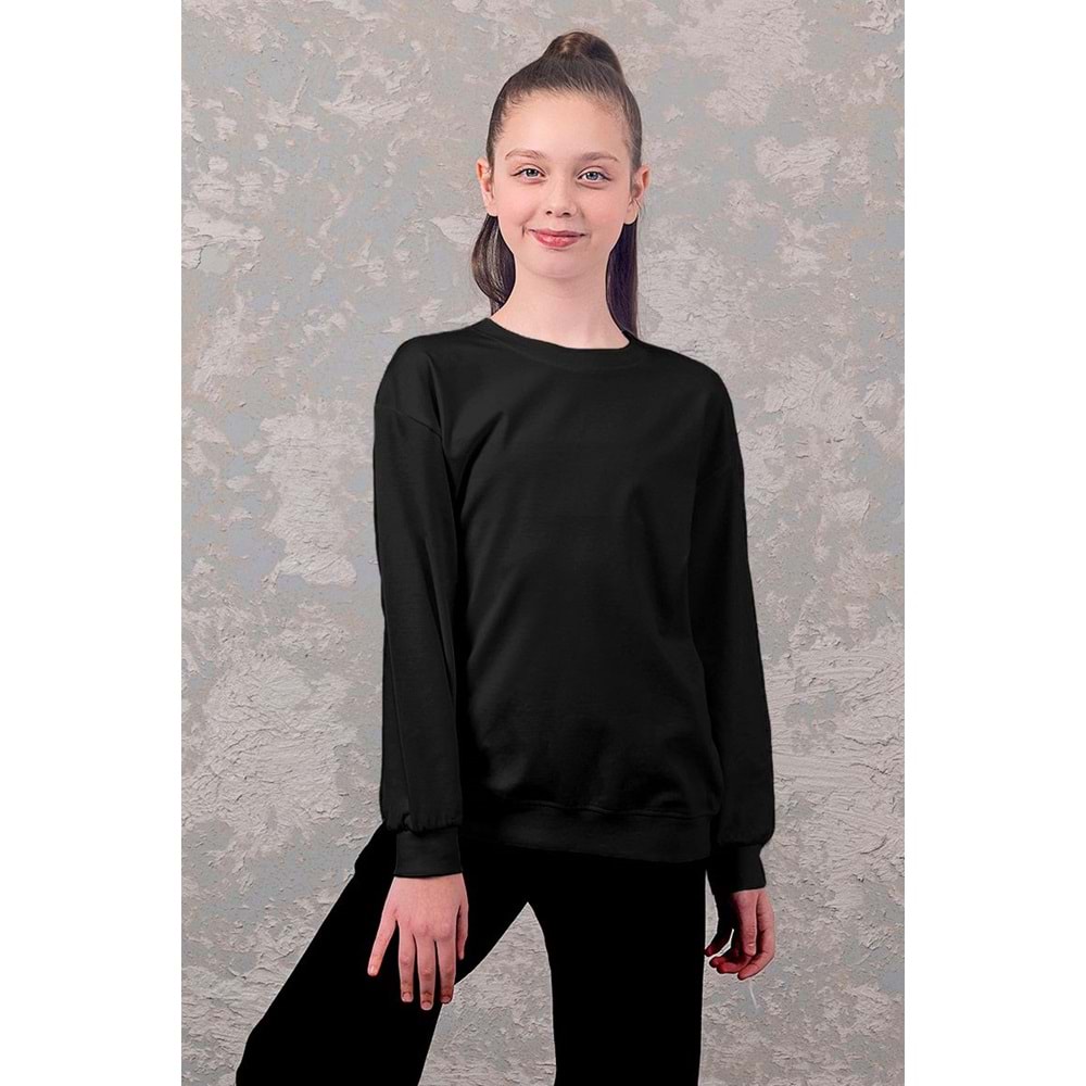 5927 DÜZ RENK SWEAT 7/11