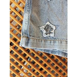 0525 ÇOCUK YILDIZLI ŞORT ETEK