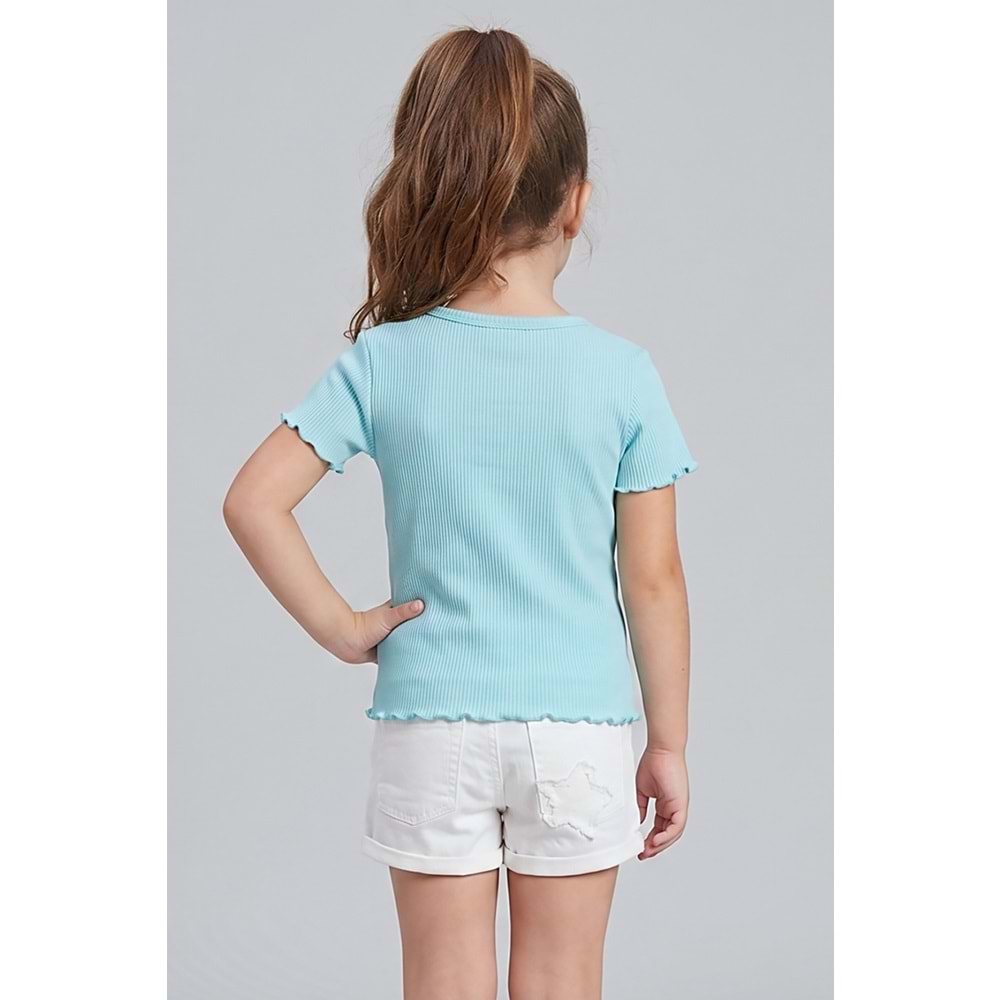 0686 ÇOCUK YILDIZLI KOT ŞORT