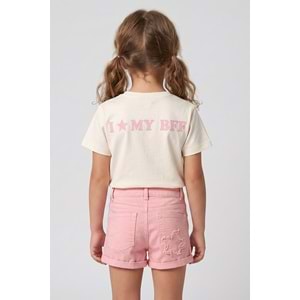 0686 ÇOCUK YILDIZLI KOT ŞORT