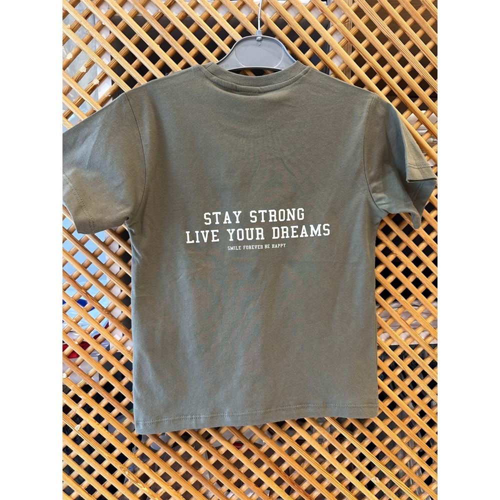 7752 ÇOCUK SIRTI BASKILI TİŞÖRT