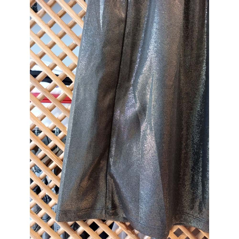 3889 ÇOCUK BELİ LATİKLİ SARI SİMLİ ETEK