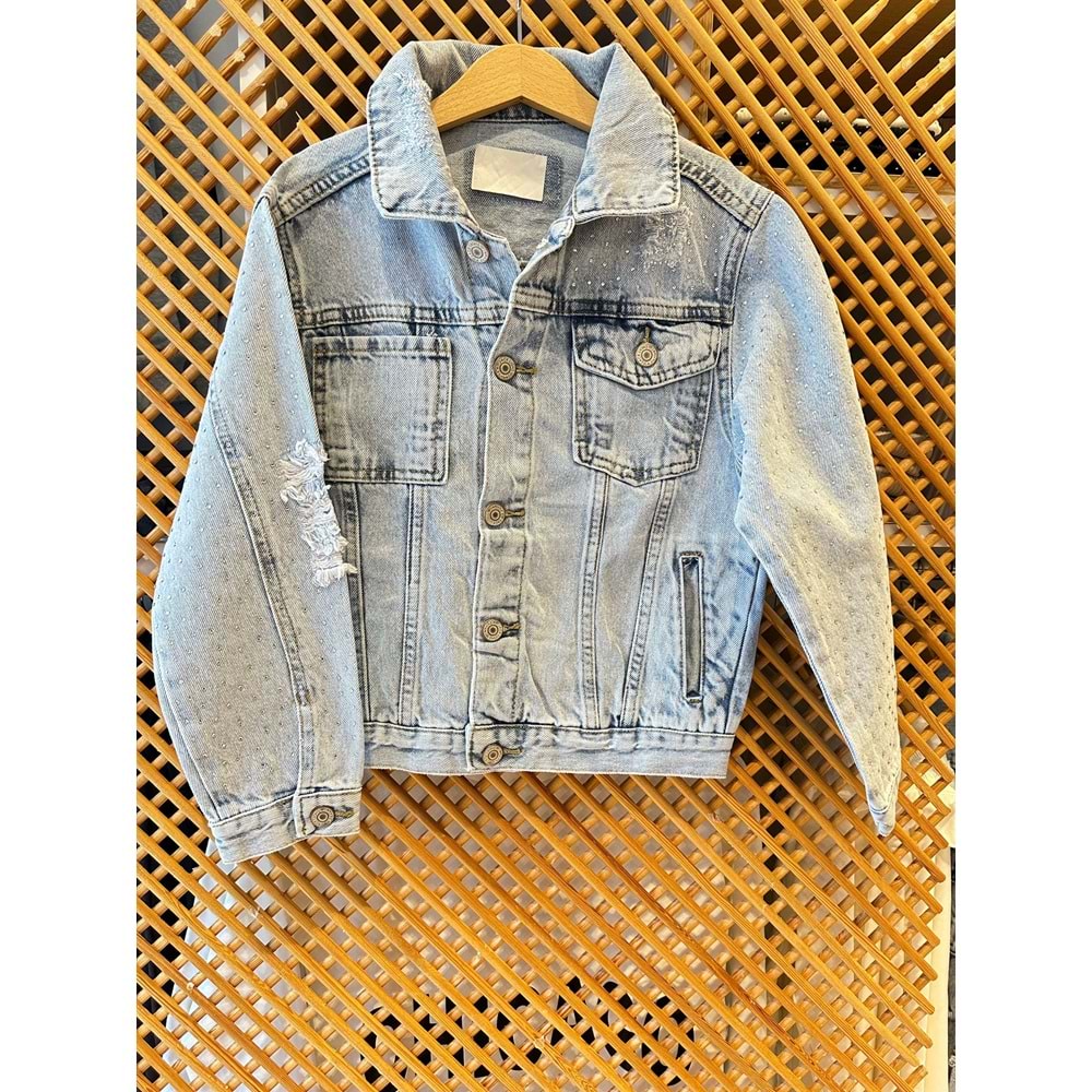 23244 ÇOCUK TAŞLI KOT CEKET - PD KIDS