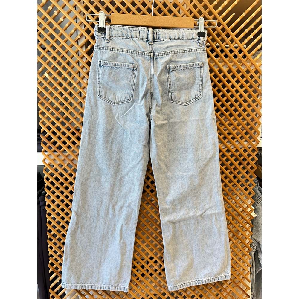 2582 ÇOCUK ÖNDEN CEP DETAYLI BOL PAÇA KOT PANTOLON - PD KIDS