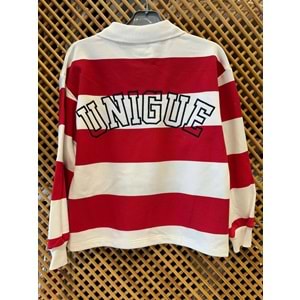 9763 ÇOCUK YAKALI SIRT BASKILI PAMUK KOTON SWEAT - KIRMIZI - 10/11 - ST000002129-KIRMIZI-10/11