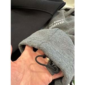 124247 ÇOCUK KOLU APLİKELİ İÇİ ŞARDONLU OVERSİZE SWEAT